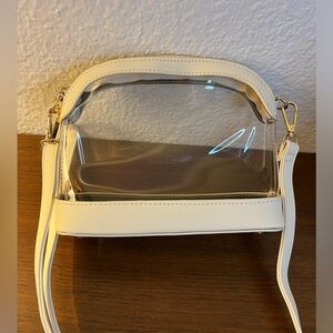 Clear Bag with Gold Hardware